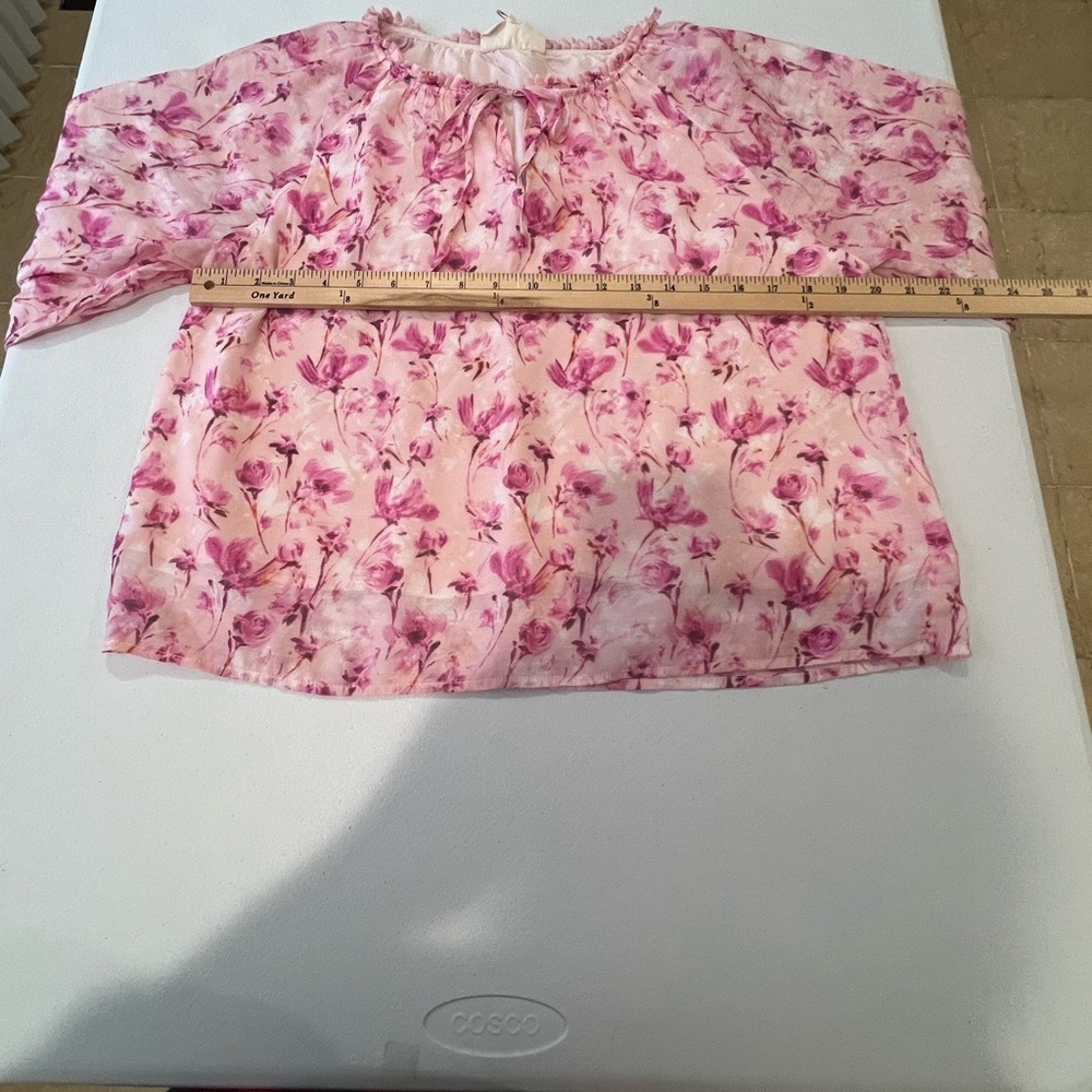 MELLÓDAY Floral Pink Women's Top M NWOT - Picture 10 of 10